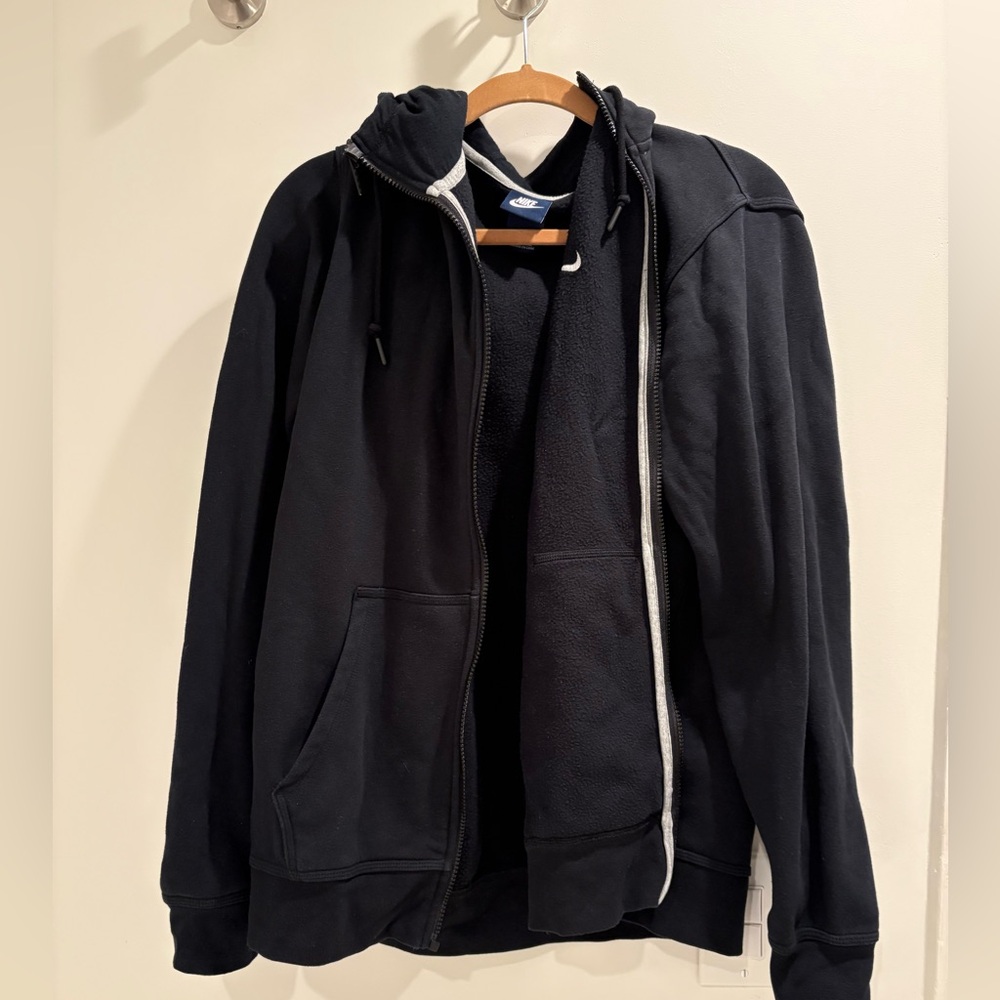 Men’s Nike zip up hoodie black size XL